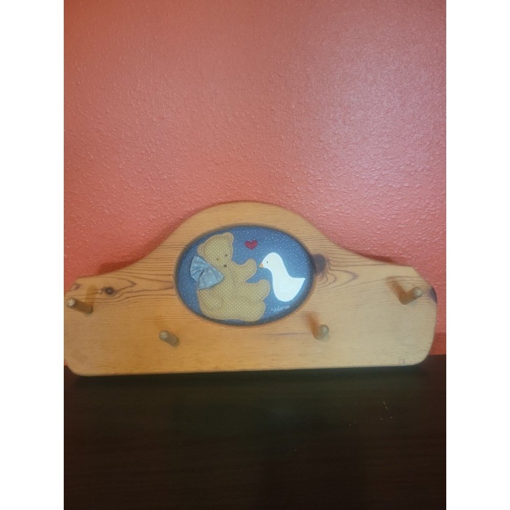 Vintage Wooden Peg Holder